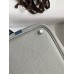 Hermes Picotin Lock 18 Bicolor Handmade Bag in Gris Mouette and Blue Agate Swift Leather