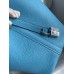 Hermes Picotin Lock 18 Handmade Bag in Blue du Nord Clemence Leather
