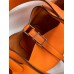 Hermes Picotin Lock 18 Handmade Bag in Orange Clemence Leather