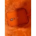 Hermes Picotin Lock 18 Handmade Bag in Orange Clemence Leather