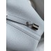 Hermes Picotin Lock 18 Handmade Bag in Blue Brume Clemence Leather