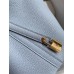 Hermes Picotin Lock 18 Handmade Bag in Blue Lin Clemence Leather