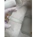 Hermes Picotin Lock 18 Handmade Bag in Pearl Grey Clemence Leather