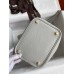Hermes Picotin Lock 18 Handmade Bag in Pearl Grey Clemence Leather