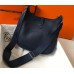 Hermes Evelyne III 29 PM Bag In Dark Blue Clemence Leather