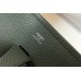 Hermes Evelyne III 29 PM Bag In Vert Amande Clemence Leather