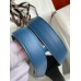 Hermes Picotin Lock 22 Bicolor Handmade Bag in Gris Mouette and Blue Agate Swift Leather