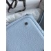 Hermes Picotin Lock 22 Handmade Bag in Blue Brume Clemence Leather