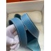 Hermes Picotin Lock 22 Handmade Bag in Blue Jean Clemence Leather