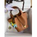 Hermes Picotin Lock 22 Handmade Bag in Gold Clemence Leather