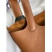 Hermes Picotin Lock 22 Handmade Bag in Gold Clemence Leather
