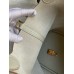 Hermes Picotin Lock 22 Handmade Bag in Pearl Grey Clemence Leather