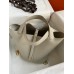 Hermes Picotin Lock 22 Handmade Bag in Pearl Grey Clemence Leather