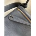 Hermes Lindy 30 Handmade Bag In Blue Nuit Clemence Leather