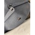Hermes Lindy 30 Handmade Bag In Blue Nuit Clemence Leather