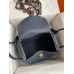Hermes Lindy 30 Handmade Bag In Blue Nuit Clemence Leather
