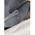 Hermes Lindy 30 Handmade Bag In Black Clemence Leather