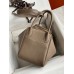 Hermes Lindy 30 Handmade Bag In Taupe Clemence Leather