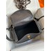 Hermes Lindy 30 Handmade Bag In Black Ostrich Leather
