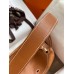 Hermes Lindy 30 Handmade Bag In Gold Doblis Suede Calfskin