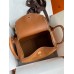 Hermes Lindy 30 Handmade Bag In Gold Doblis Suede Calfskin