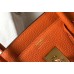 Hermes Birkin 30cm Bag In Orange Clemence Leather GHW