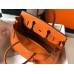 Hermes Birkin 30cm Bag In Orange Clemence Leather GHW