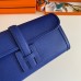 Hermes Jige Elan 29 Clutch Bag In Blue Electric Epsom Leather