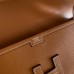 Hermes Jige Elan 29 Clutch Bag In Gold Epsom Leather