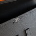Hermes Jige Elan 29 Clutch Bag In Black Epsom Leather