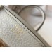 Hermes Birkin 30cm Bag In Pearl Grey Clemence Leather GHW