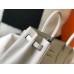 Hermes Birkin 30cm Bag In Pearl Grey Clemence Leather GHW