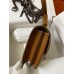Hermes Constance 24 Handmade Bag In Gold Barenia Calfskin