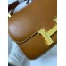 Hermes Constance 24 Handmade Bag In Gold Barenia Calfskin