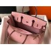 Hermes Birkin 30cm Bag In Pink Clemence Leather GHW