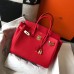 Hermes Birkin 30cm Bag In Red Clemence Leather GHW