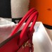 Hermes Birkin 30cm Bag In Red Clemence Leather GHW