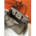 Hermes Birkin 30cm Bag In Tourterelle Clemence Leather GHW