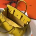 Hermes Birkin 30cm Bag In Yellow Clemence Leather GHW