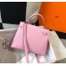 Hermes Kelly 25cm Sellier Bag In Mauve Sylvestre Epsom Leather