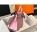 Hermes Kelly 25cm Sellier Bag In Mauve Sylvestre Epsom Leather