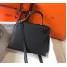 Hermes Kelly 25cm Sellier Bag In Black Epsom Leather