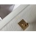 Hermes Kelly 25cm Sellier Bag In White Epsom Leather