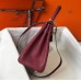 Hermes Kelly 25cm Retourne Bag In Bordeaux Clemence Leather