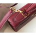 Hermes Kelly 25cm Retourne Bag In Bordeaux Clemence Leather