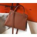 Hermes Kelly 25cm Retourne Bag In Gold Clemence Leather