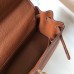 Hermes Kelly 25cm Retourne Bag In Gold Clemence Leather