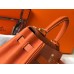 Hermes Kelly 25cm Retourne Bag In Orange Clemence Leather