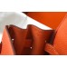 Hermes Kelly 25cm Retourne Bag In Orange Clemence Leather