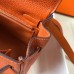 Hermes Kelly 25cm Retourne Bag In Orange Clemence Leather